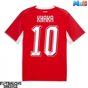 Švýcarsko Granit Xhaka #10 Domácí Dres MS 2026 Krátký Rukáv